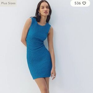 Anthropologie Textured Mini Shift Dress